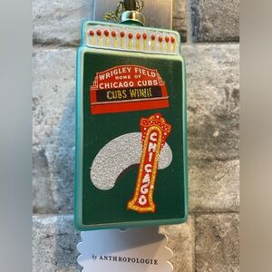 ❤️ ANTHROPOLOGIE FURBISH MATCHBOOK CHICAGO CUBS WIN ORNAMENT NEW